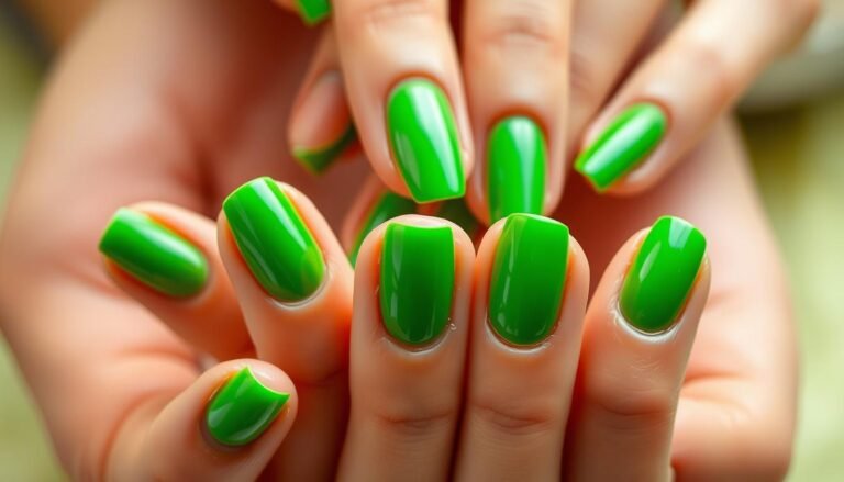 green nails trend