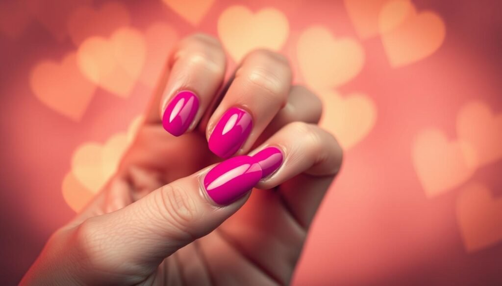 heart nail design