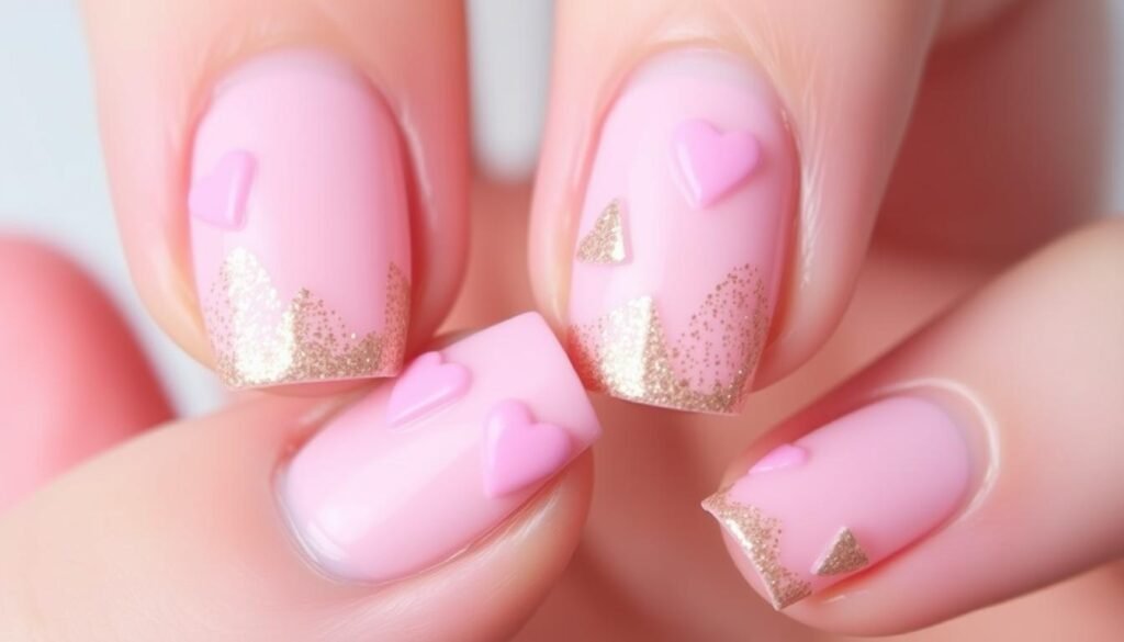 valentine nail art