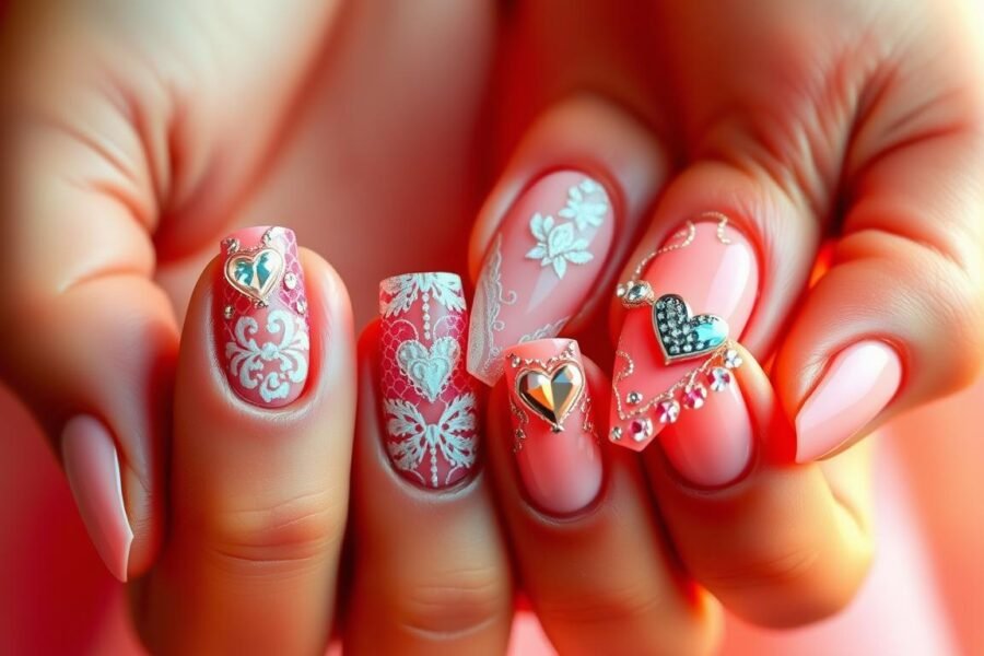 valentines day nails