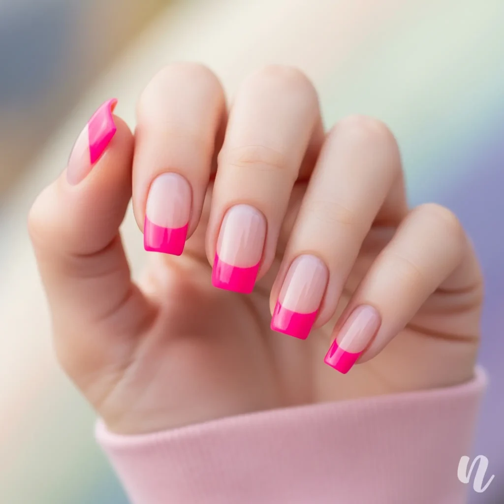 Barbie Pink French Tips
