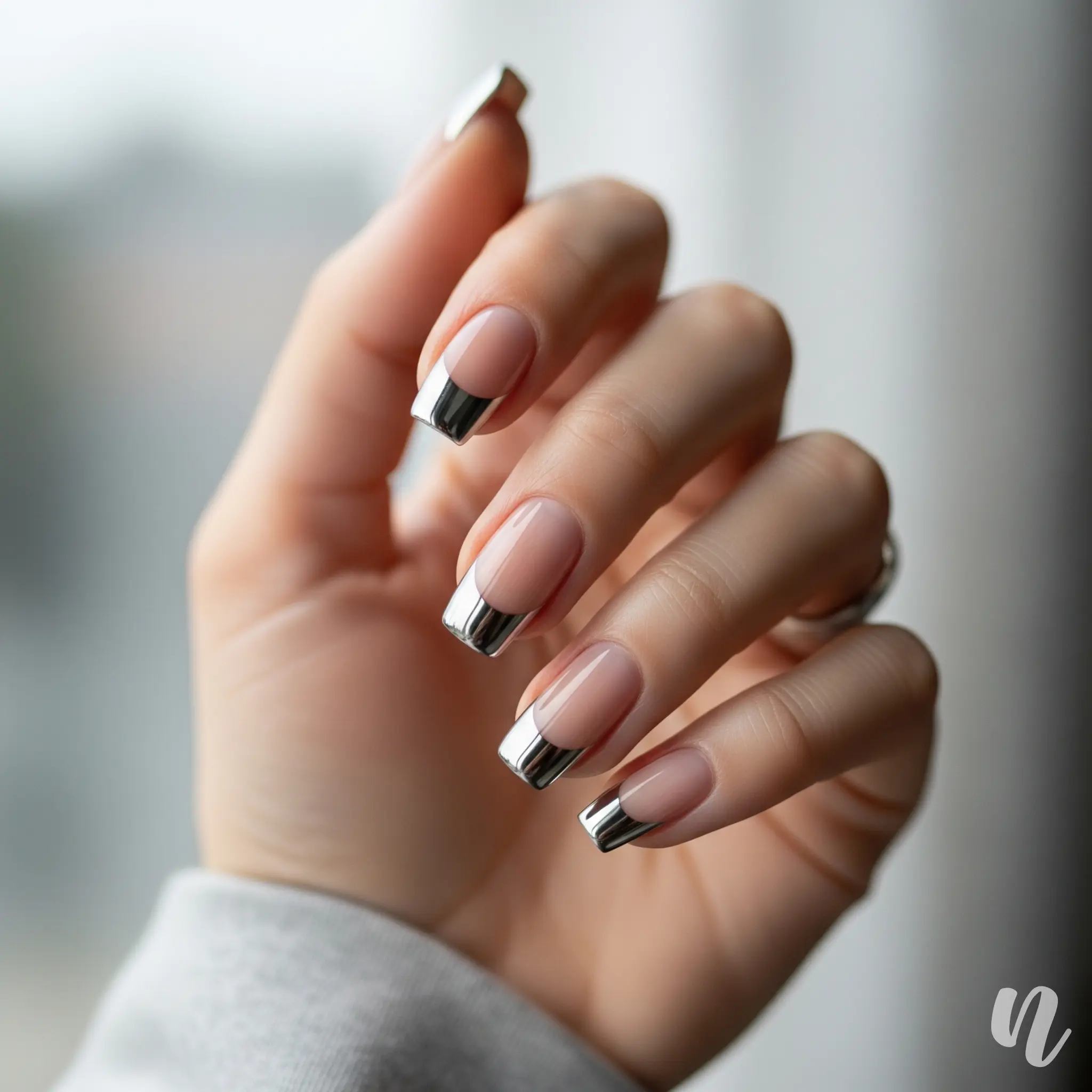 Chrome French Tips