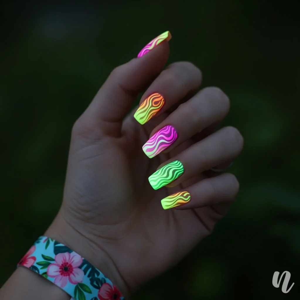 Glow in the Dark Nails