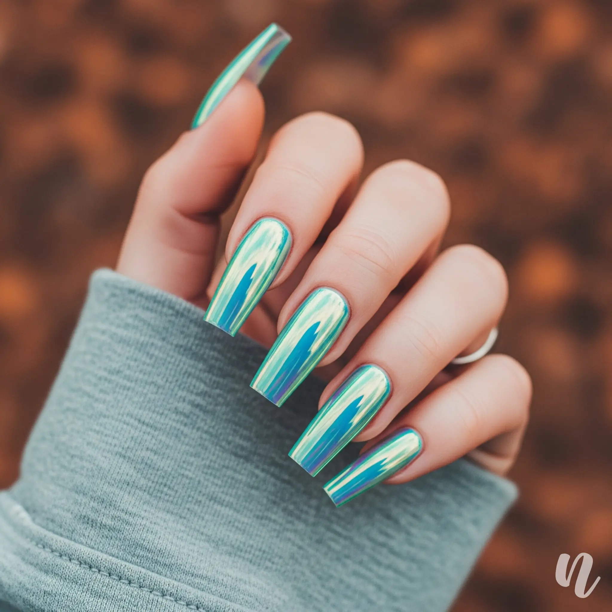 Holographic French Tips