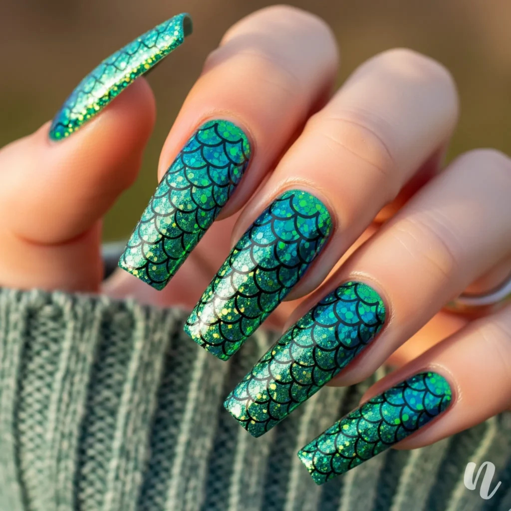 Mermaid Scales Nails