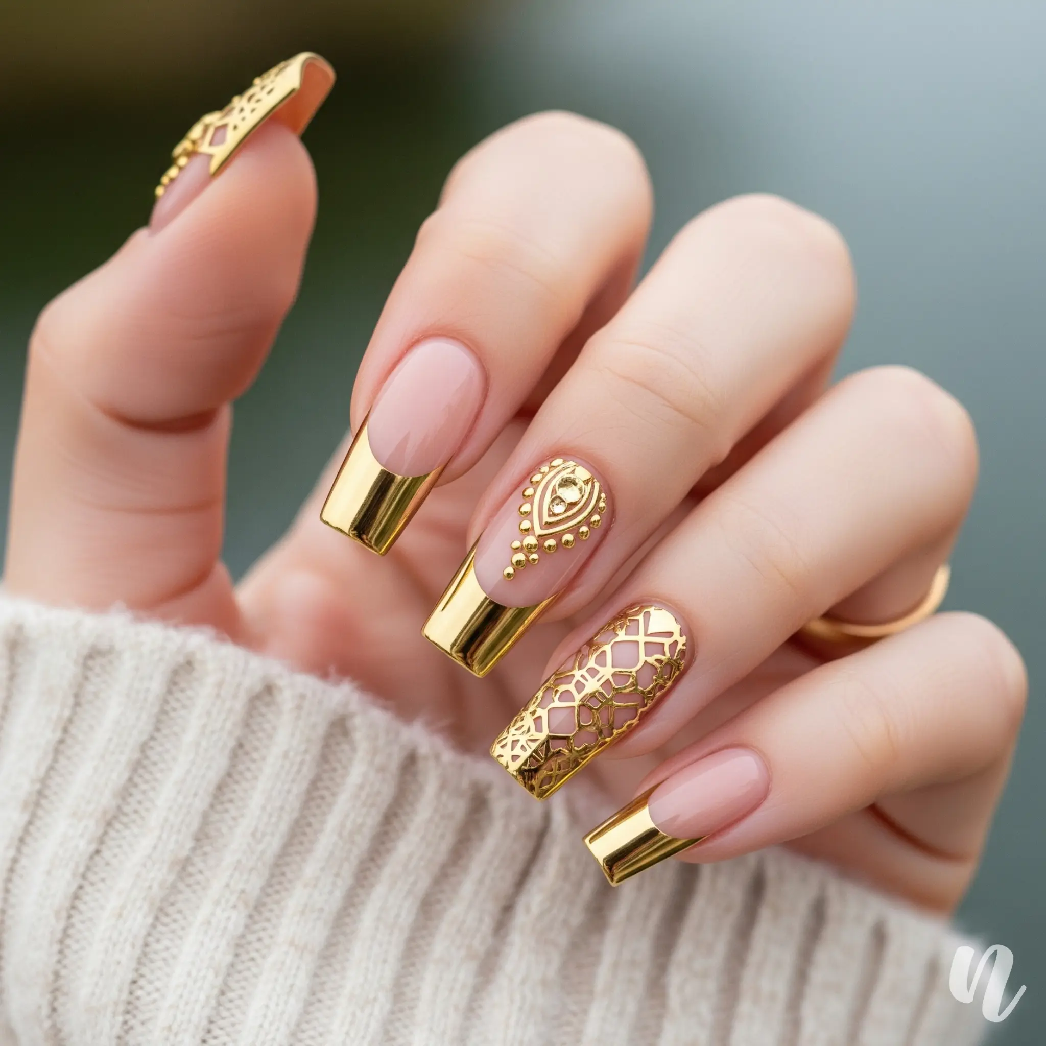 Metallic Gold French