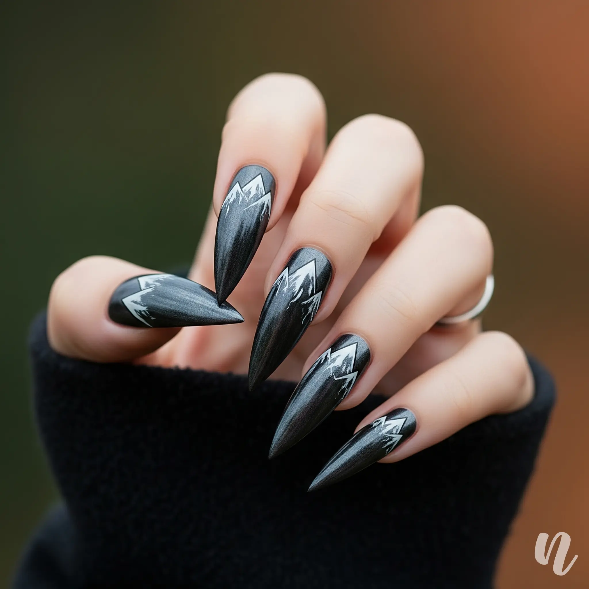 Mountain Peak Nails