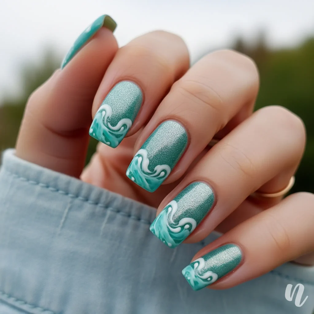 Seafoam Shimmer Kiss