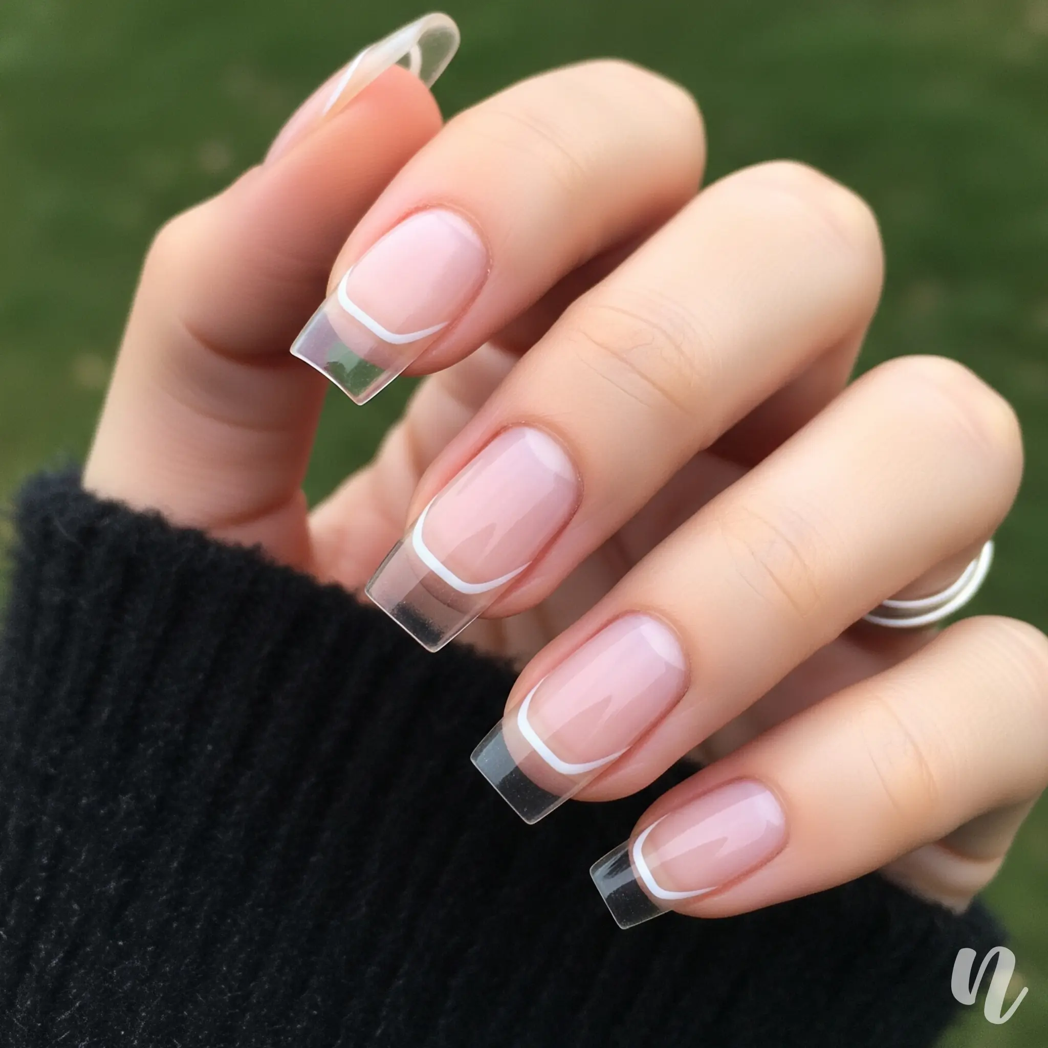 Transparent French Edge Tips