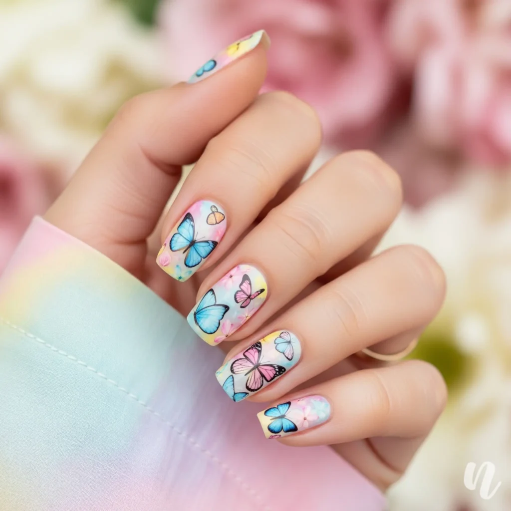 Butterfly Garden Nails