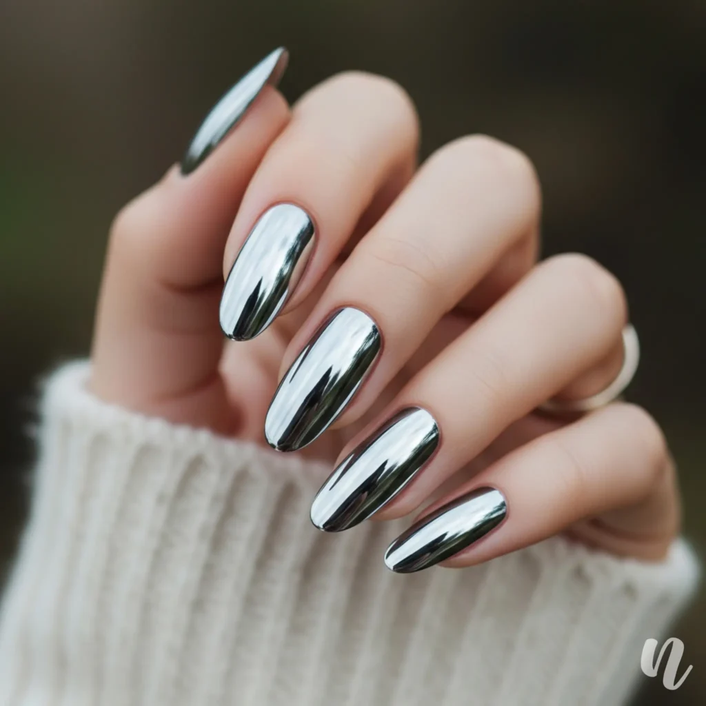 Chrome Acrylic Nails