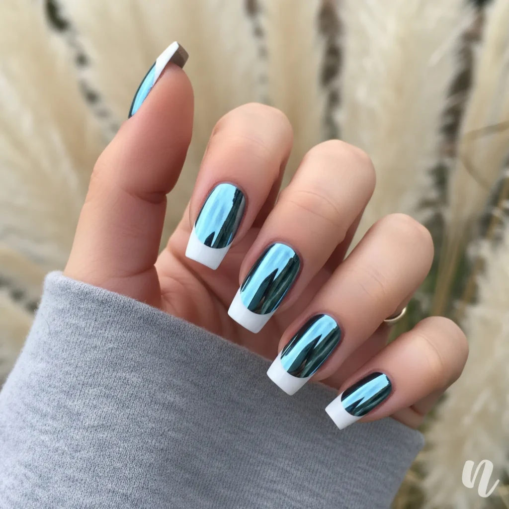 Chrome French Tips