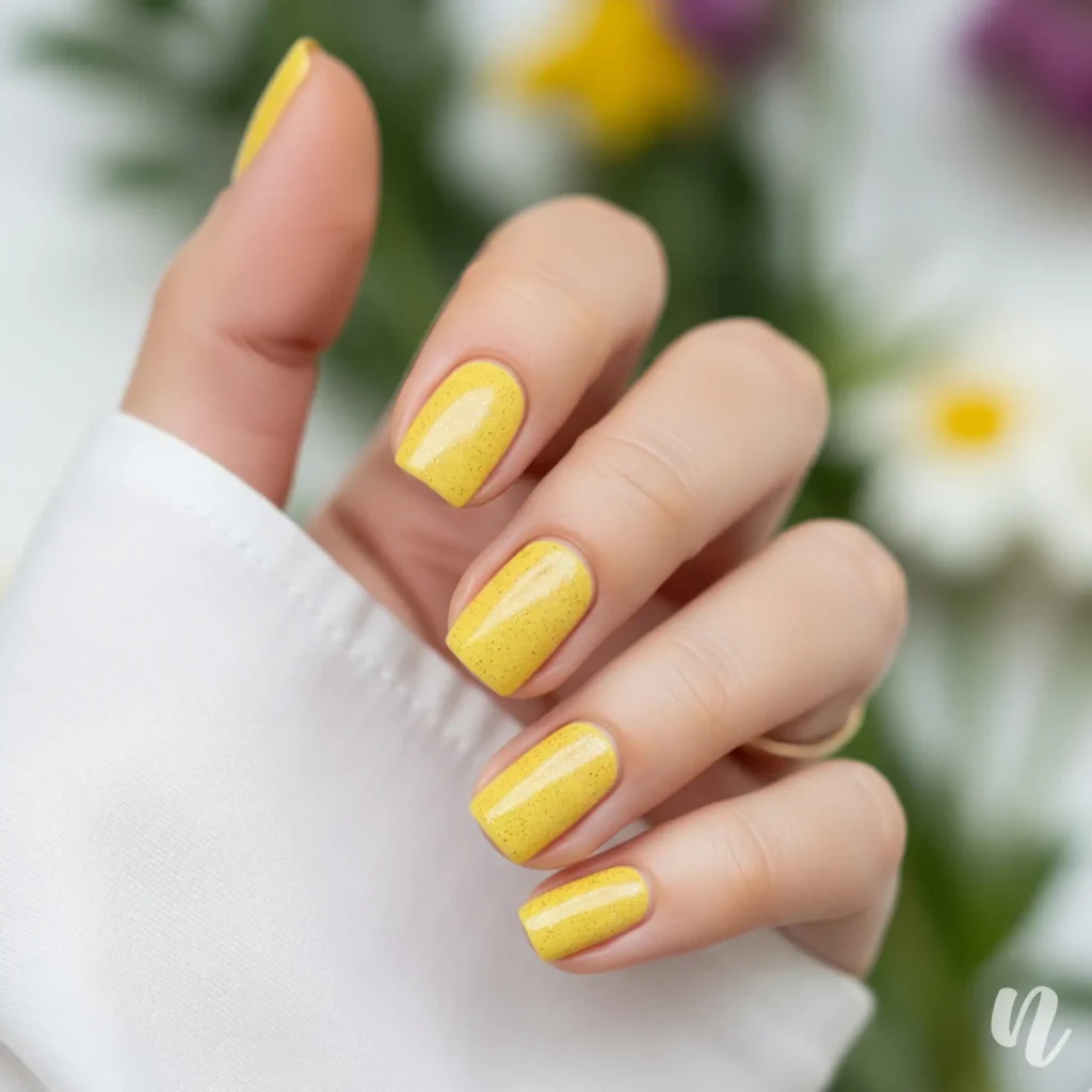 Citrine Sparkle Nails