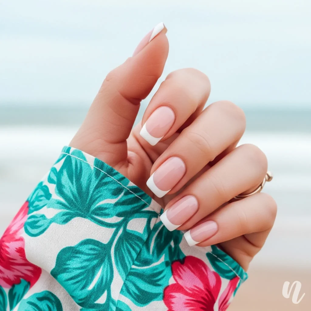 Classic French Tip Nails