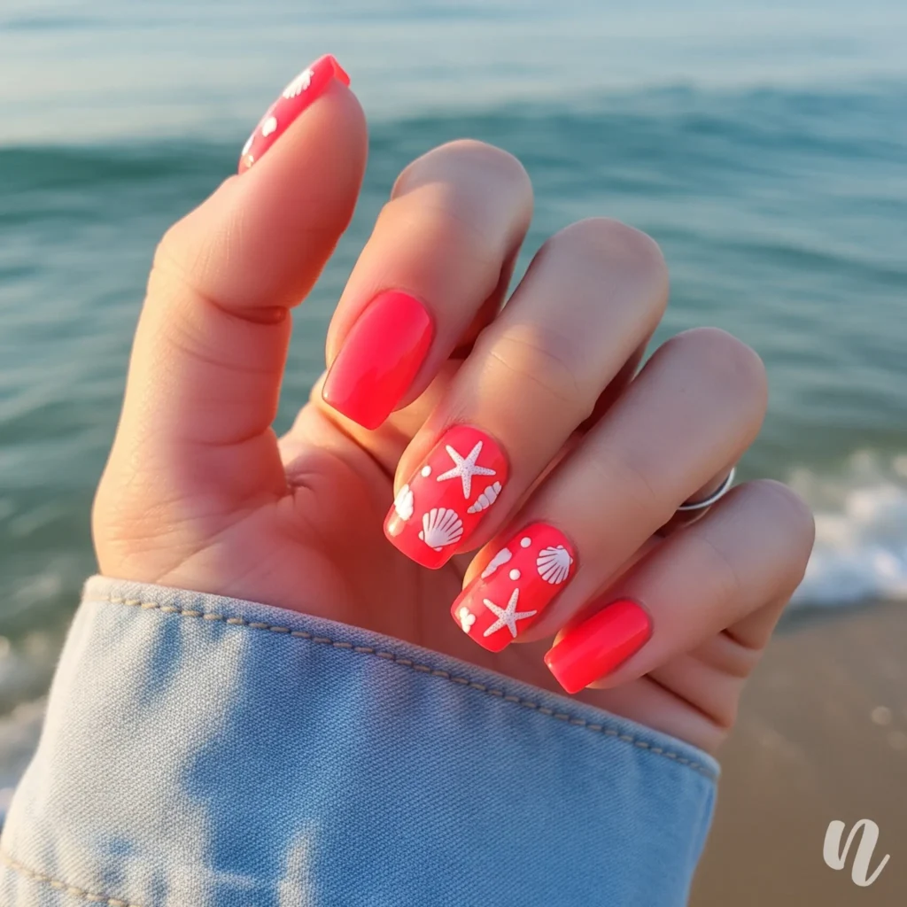 Coral Reef Nails