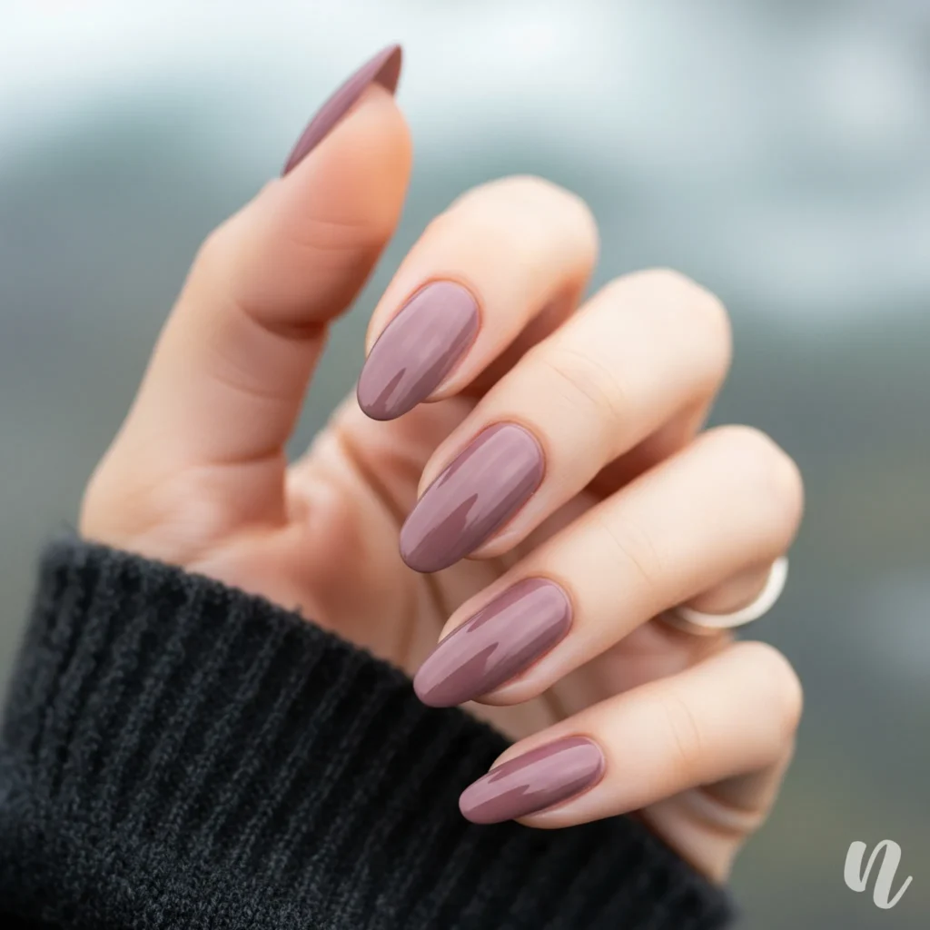 Dusty Mauve Nails