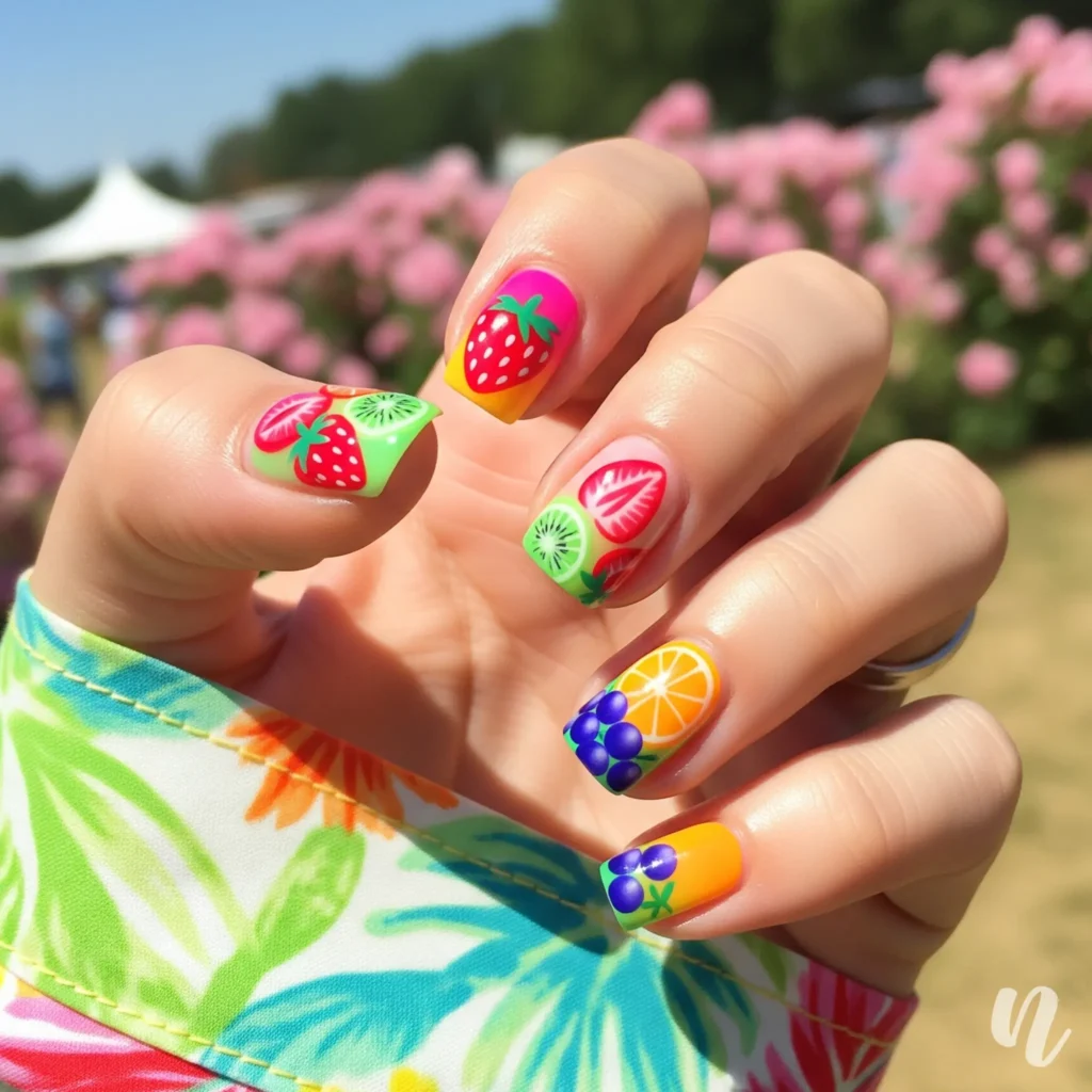 Fruit Salad Nails