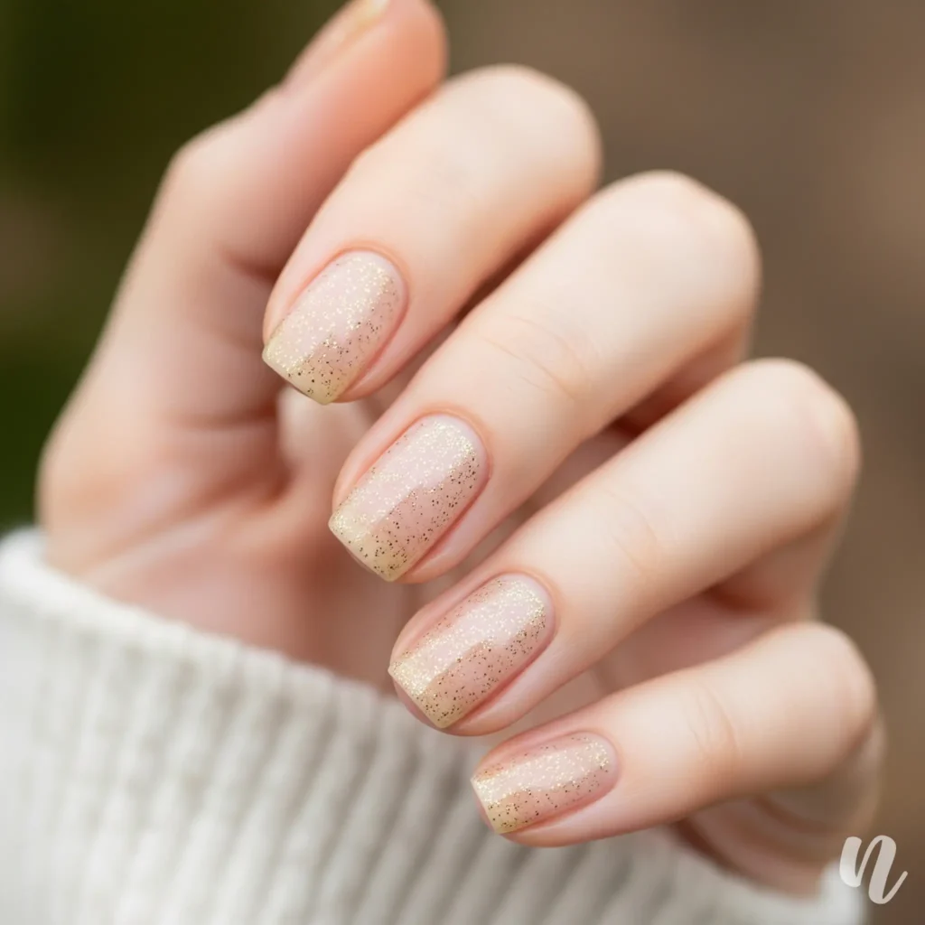 Golden Hour Glow Nails