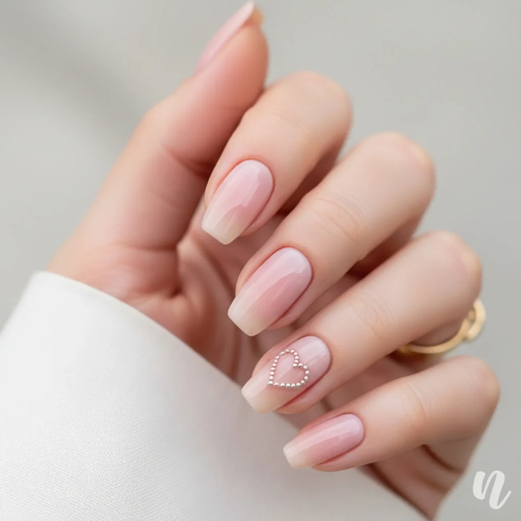 Heart Accent Nail