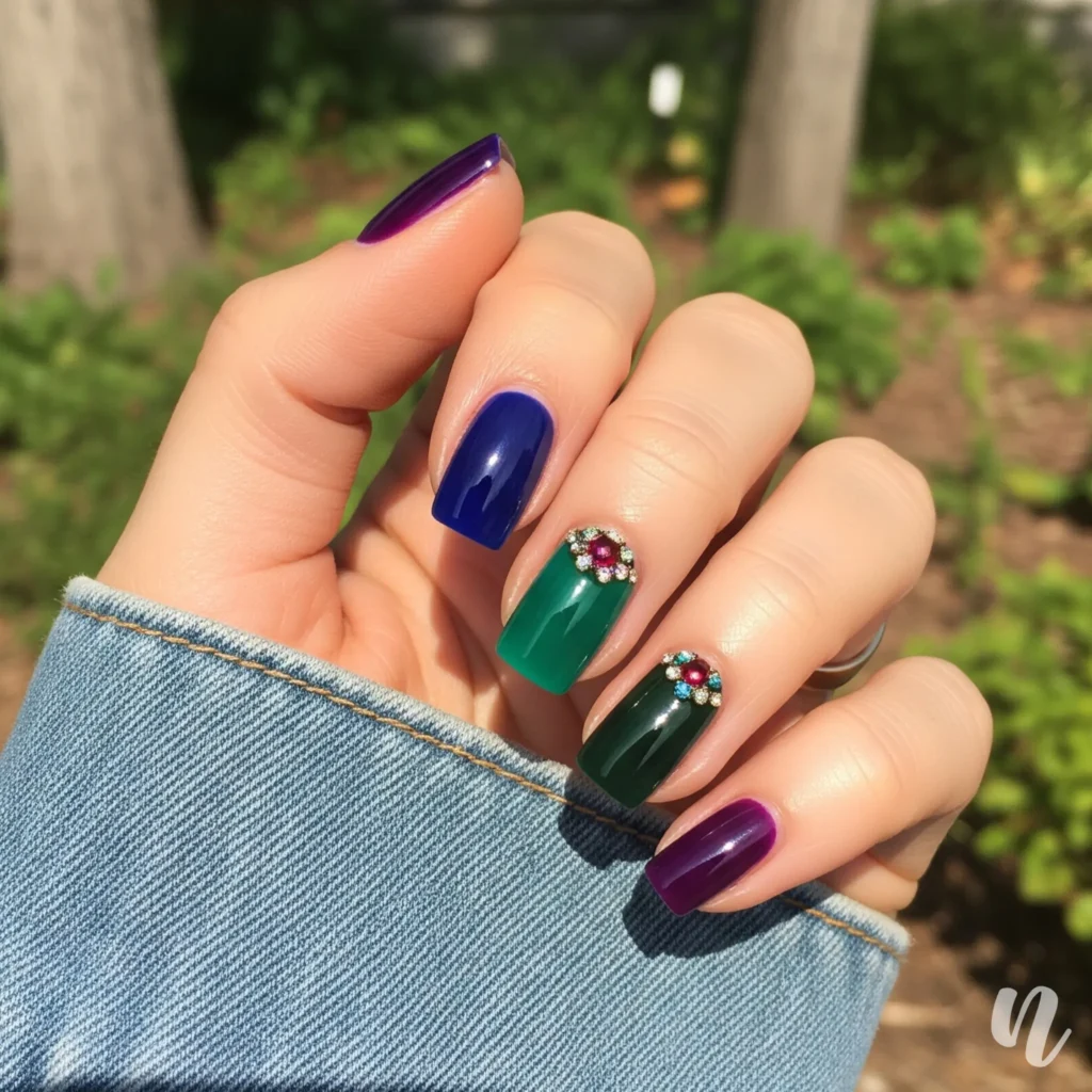 Jewel-Toned Nails