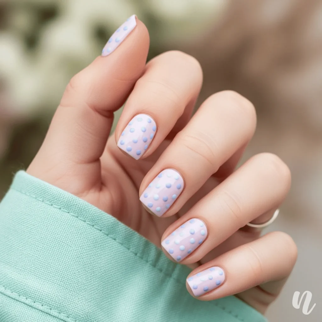Lilac Milk Dots