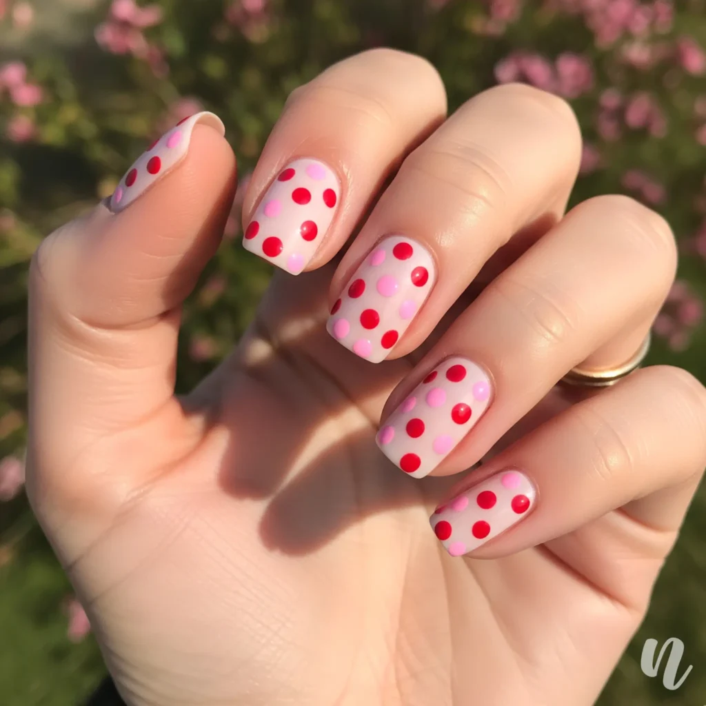 Love Polka Dot Nails
