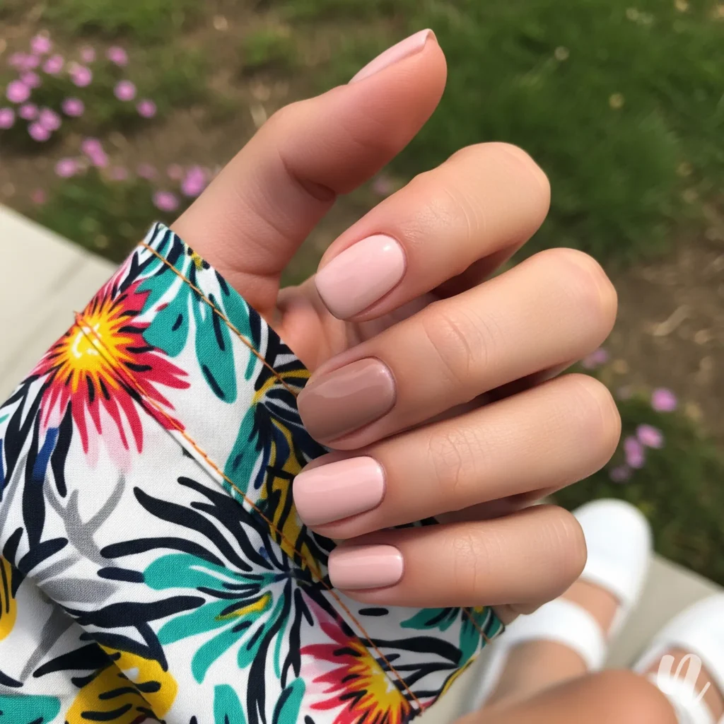Minimalist Nude Nails