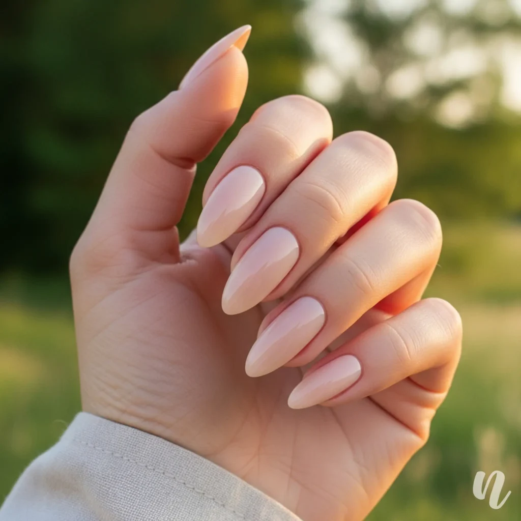 Nude Almond Nails