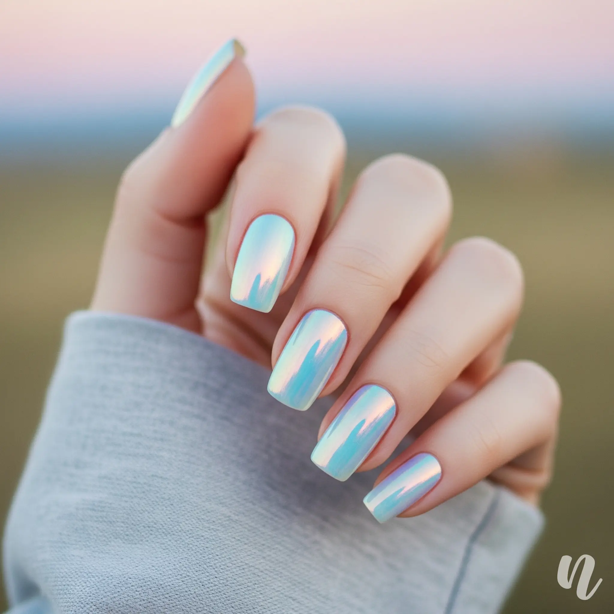 Oceanic Pearl Nails