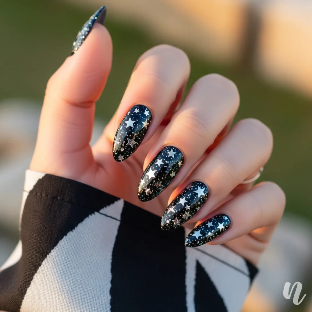 Starry Night Summer Nails