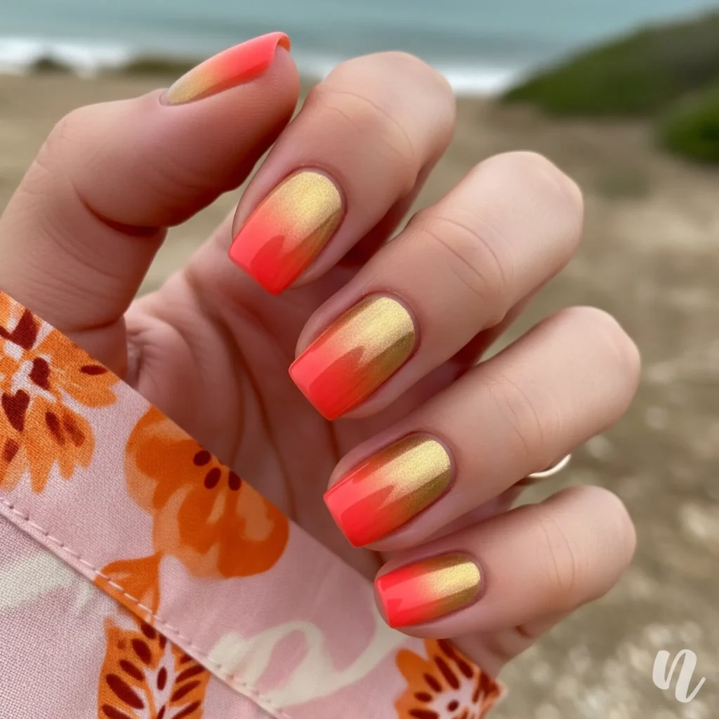 Sunset Gradient Nails