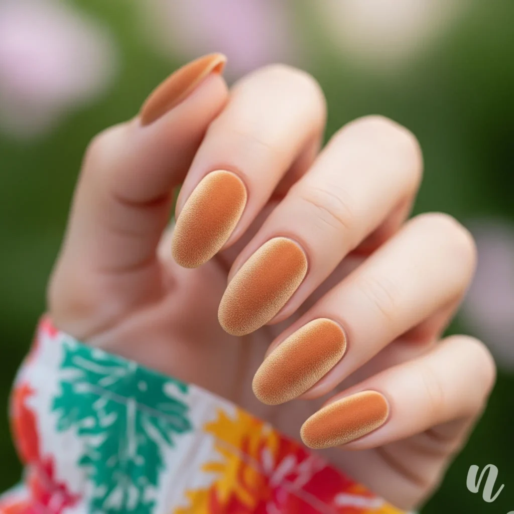 Velvet Almond Nails